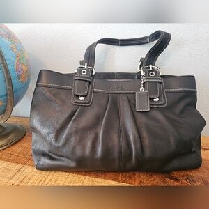 Coach Black Leather Handbag